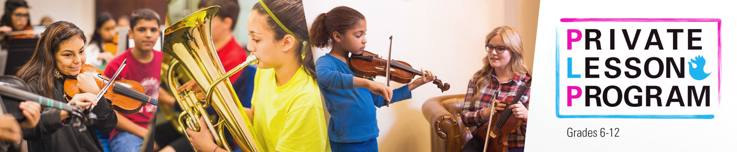 students playing instruments banner image